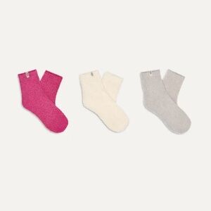 Ugg Cozy women’s ' Socks Set - Pink, Cream, and Gray